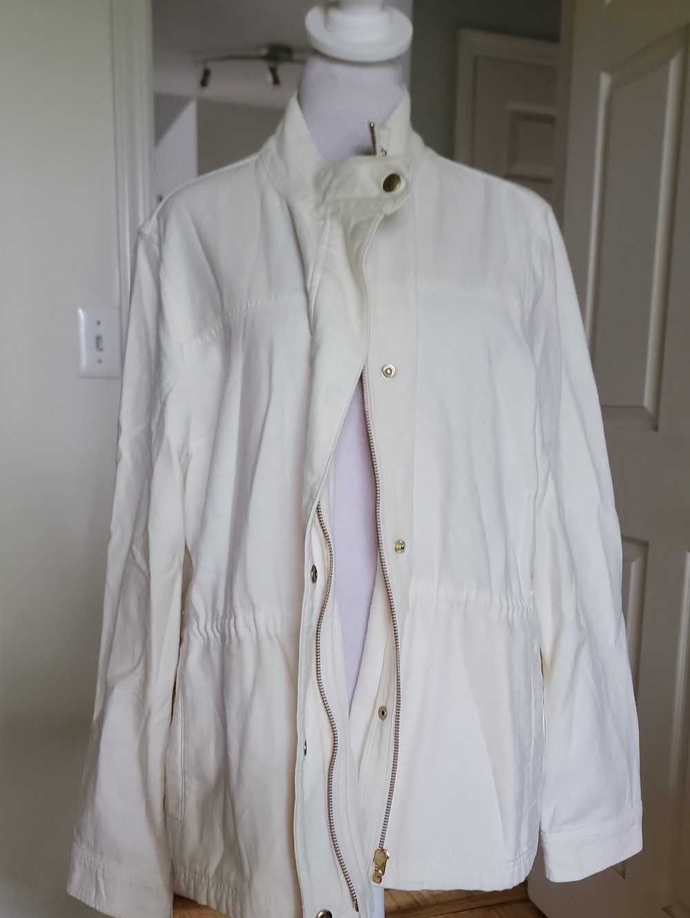 J. Crew Women's Butter Yellow Lightweight Zip-Front Jacket